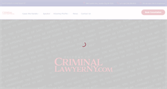 Desktop Screenshot of criminallawyerny.com