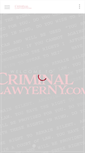 Mobile Screenshot of criminallawyerny.com